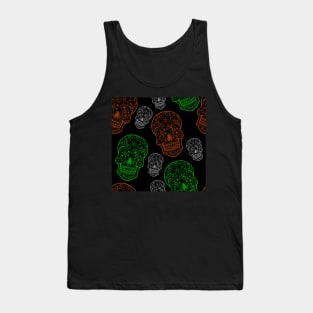 Stitched Sugar Skulls Tank Top